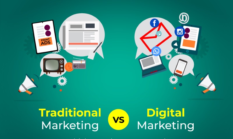 تفاوت بازاریابی دیجیتال و سنتی